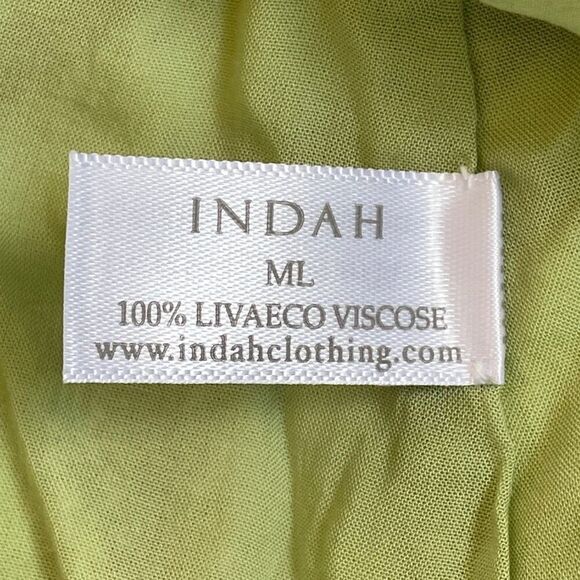 INDAH NWT Misha Bandeau Maxi Dress In Imagine Green Witchy Earth Goddess M/L - Picture 8 of 15